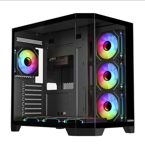 Egeira Glacier ATX Gaming Computer Case BlackUSB3....
