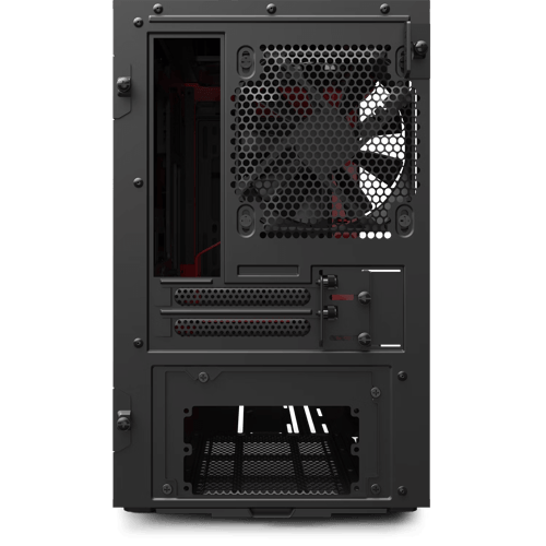 NZXT H210i Mini-ITX Gaming Case – Black/Red – Temp...