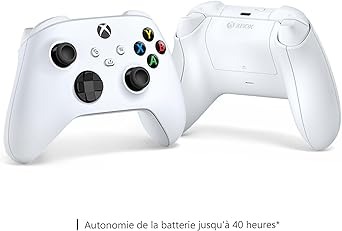 وحدة تحكم لاسلكية – إكس بوكس – روبوت أبيض مع بلوتو...