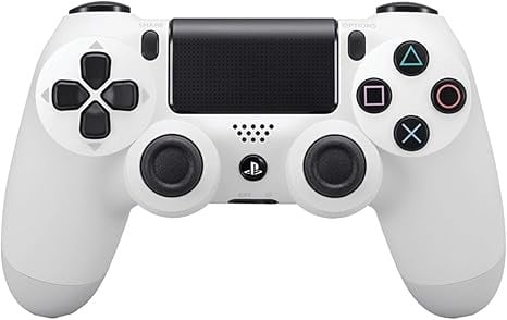 وحدة تحكم سوني DualShock 4 – أجهزة PS4 (أبيض، النس...