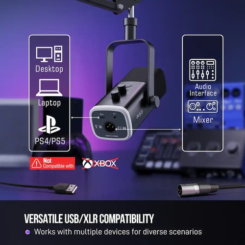 مايك FIFINE XLR / USB Dynamic Microphone AM8