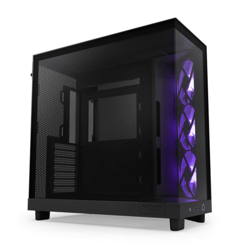 NZXT H6 Flow RGB Black ATX Case – Dual-Chamber – H...