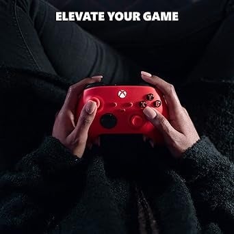 وحدة تحكم لاسلكية – إكس بوكس – مايكروسوفت – أحمر ب...