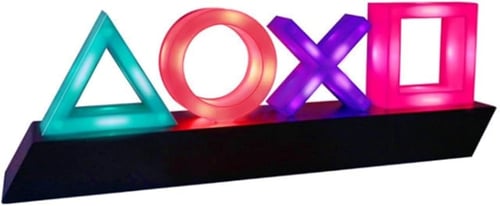 إضاءة أيقونة بلاي ستيشن 4/5 – LED ملونة مع تحكم صو...