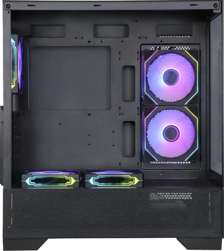 Egeira ECLIPSE Black ATX Gaming Case – 5× ARGB Fan...
