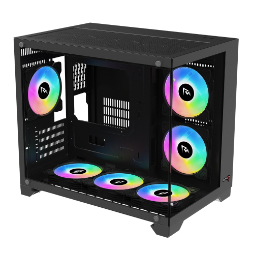 SPEAR STRIKE G210 Gaming Case – Black – 6 ARGB Fan...