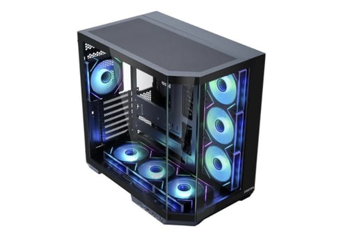 Egeira Sentry Black ATX Gaming Case – 7× ARGB Fans...