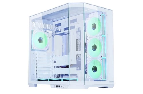 Egeira Sentry White ATX Gaming Case – 7× ARGB Fans...