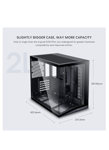 Lian Li O11 Dynamic Mini V2 Black – Modular ATX Ca...