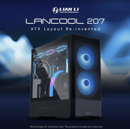 Lian Li LANCOOL 207RX BLACK – High-Airflow Mid Tow...