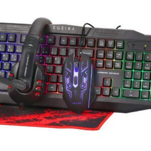 Egeira Keyboard Combo (Keyboard/Mouse/Mousepad/Hea...