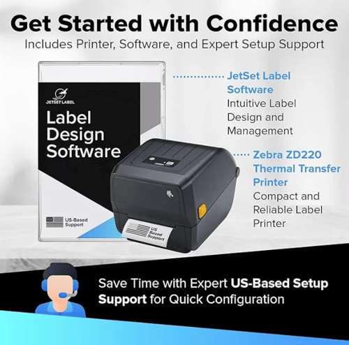 ZEBRA – طابعة باركود ZD220 حرارية