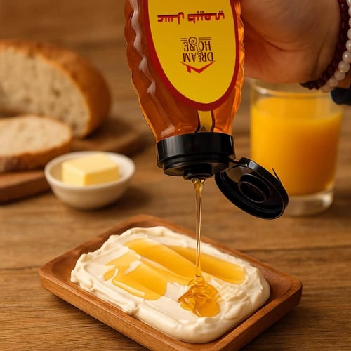 عسل طبيعي دريم هاوس عبوة ضغاط 1.5 كجم (500 جم 3 عب...