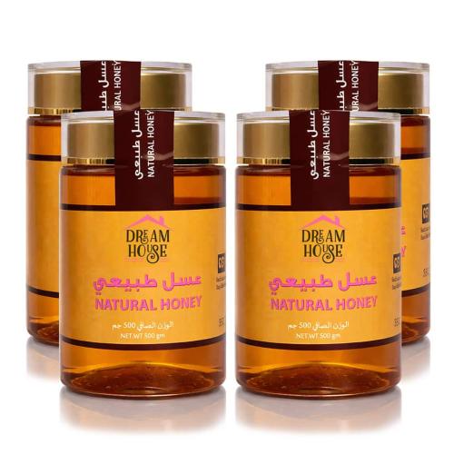 عسل دريم هاوس الطبيعي 2 كجم (4 عبوات 500 جم)