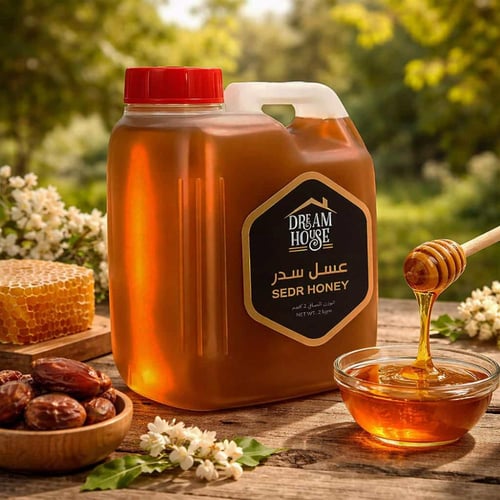 جالون عسل سدر طبيعي نقي 2 كجم