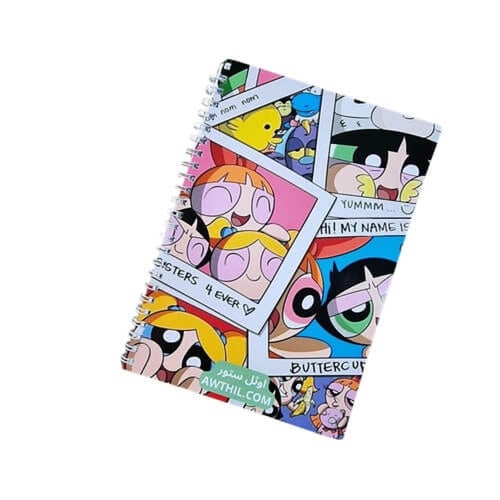 دفتر فتيات القوة A5 للبنات | تعديل الاسم