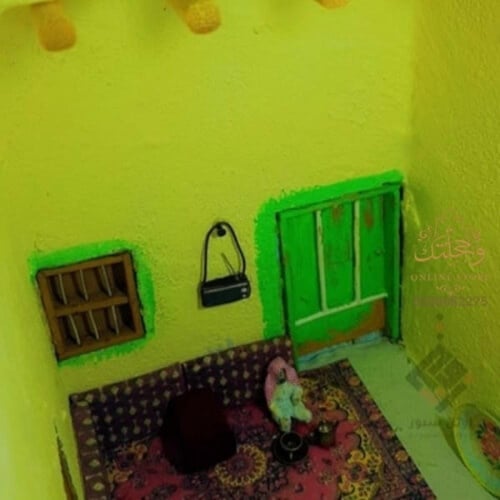 مجسم بيت شعبي قديم