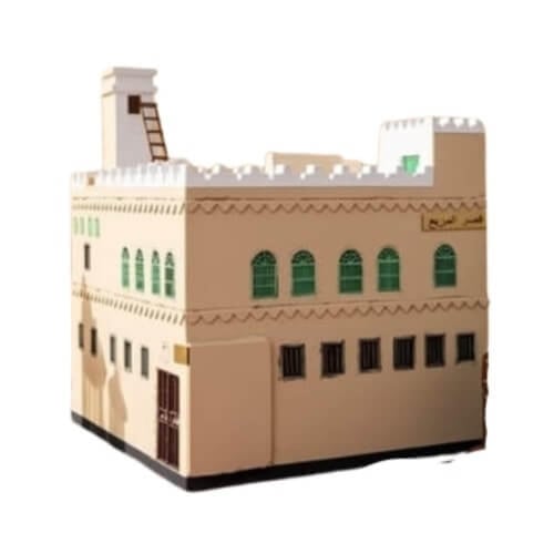 مجسم تراثي ثلاثي الأبعاد لقصر المربع