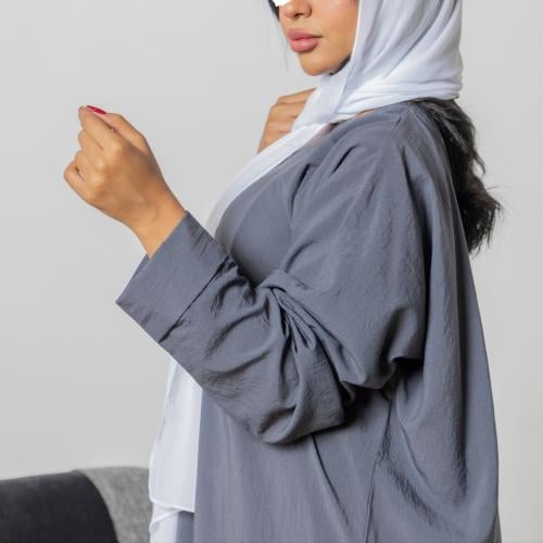 عبايه ملونة حرير مغسول قماش بحريني 2027