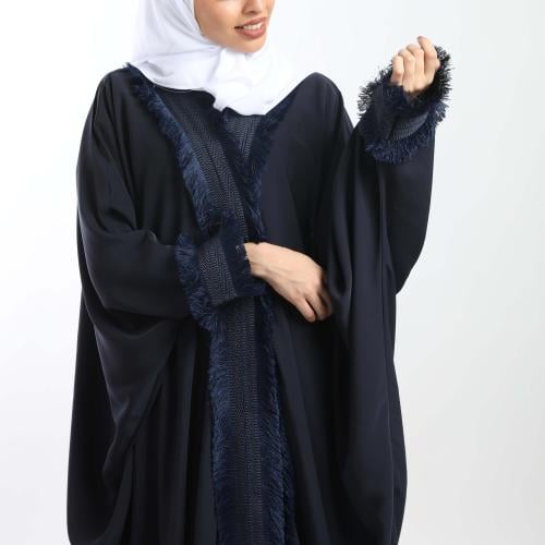 مشلح لون أزرق قماش حرير بكلفة مميزة وراقية 5058