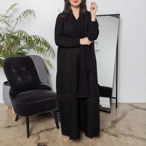 عباية سوداء ملكيN1031