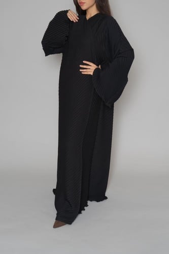 عباية سوداء بكسر ناعمة 6059