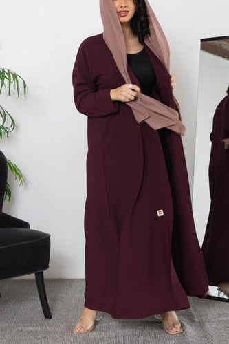 عباية ملونة للسفر عودي دم الغزال موديل Z2002