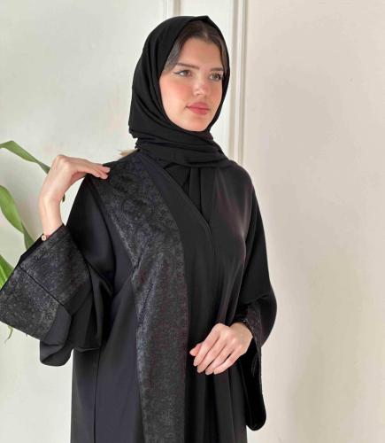 عباية فخمة للمناسبات مطرزة بالطول 7005