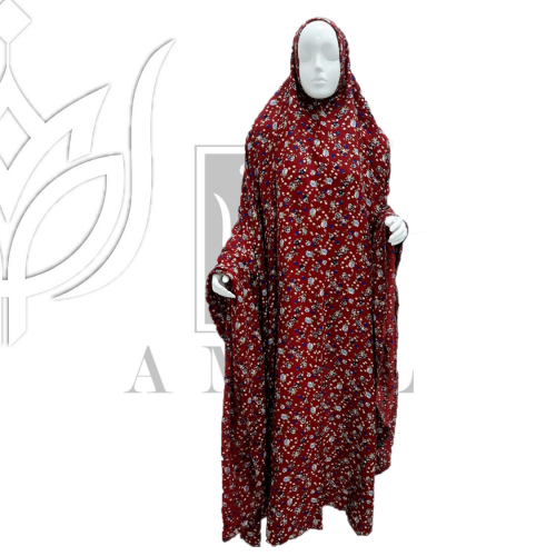 شرشف صلاة كلوش بدون يد لون عودي G-26