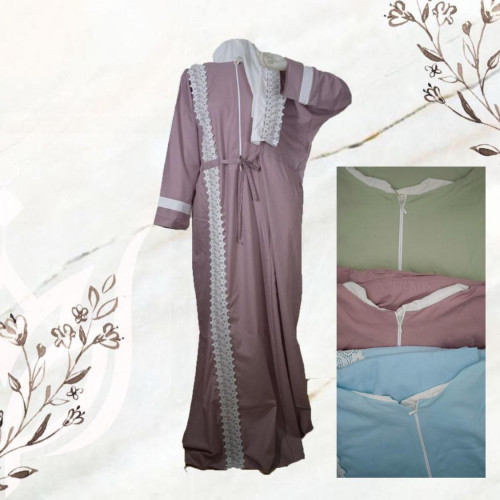 شرشف صلاة سحاب مشجر بلون الابيض متعدد الالوان G701