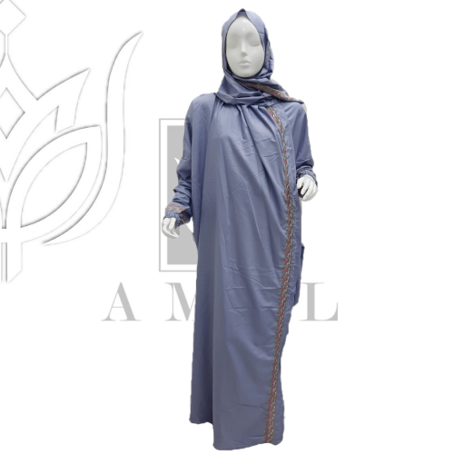 شرشف صلاة ناعم لون ازرق N404