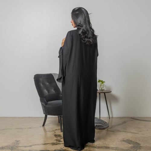 عباية سوداء سادة بلاك بيري بكم واسع 5011