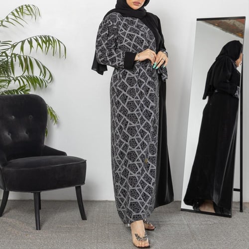 عباية طبقتين قماش كريب وقماش لينن ياباني M3001