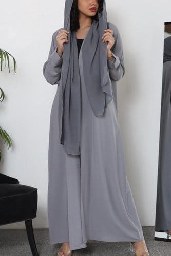 عباية ملونة للسفر قماش امواج Z2003