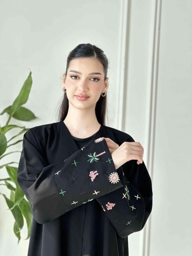 عباية مناسبات أنيقة كم سدو 7032