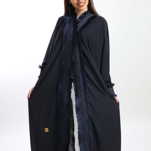 مشلح لون أزرق قماش حرير بكلفة مميزة وراقية 5058