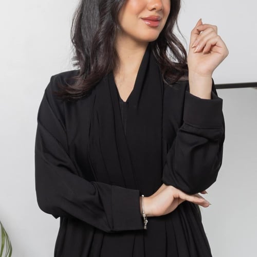 عباية سوداء سادة Z2025