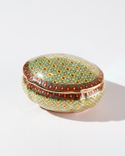 آنية سيراميك فاخر ملونه يدويا ذات طابع تراث التايل...