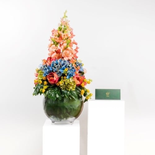 باقة ورد سيليكون صناعي راقي فخم