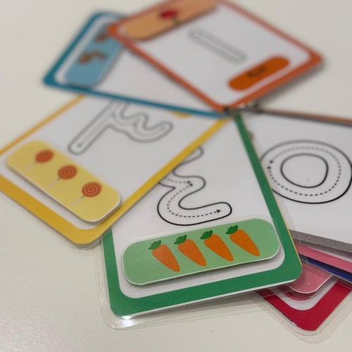 بطاقات الأرقام العربية ١-١٠