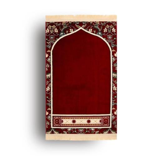 سجادة صلاة امام الحرم المكي - احمر غامق
