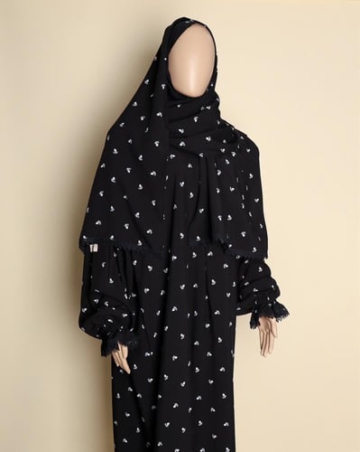 لباس صلاة قطن بطرحة متصلة