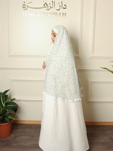 لباس صلاة طرحة التكليف من دار الزهرة- قطعتين 9-11...