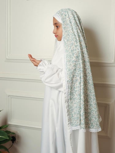 لباس صلاة طرحة التكليف من دار الزهرة- قطعتين 9-11...