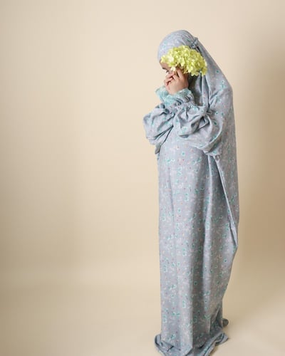 لباس صلاة قطن نصف كلوش9-11 سنة