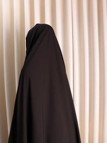 مشمر أسود قطن سادة- 3 متر ونصف