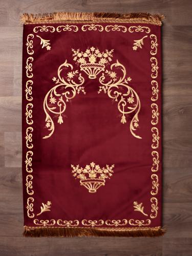 سجادة صلاة فاخرة مخملية مطرزة