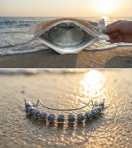 مثبت تقويم اسنان بدون غراء