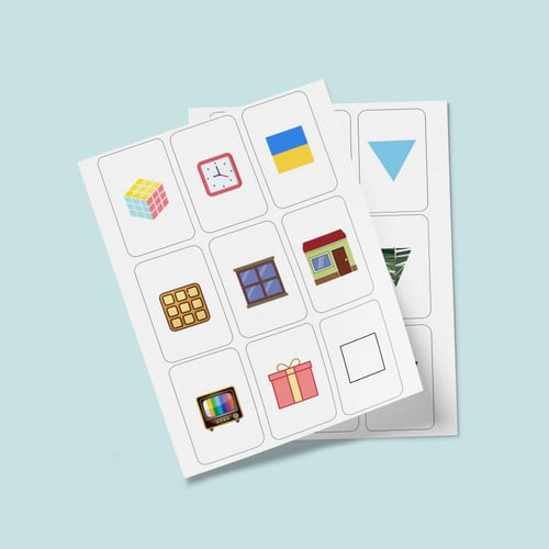 بطاقات تعلم الاشكال