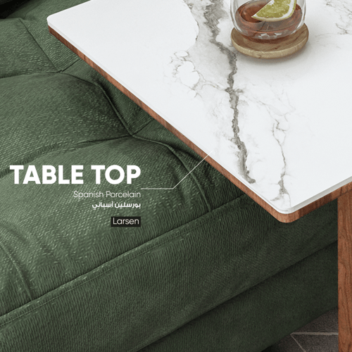 طاولة خدمة + لوح تقديم (H6T) نوع السطح Larsen